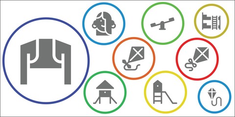 Modern Simple Set of children Vector filled Icons