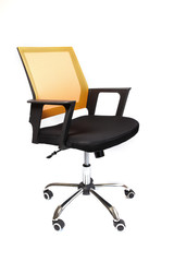 Modern office chair on isolated on white background