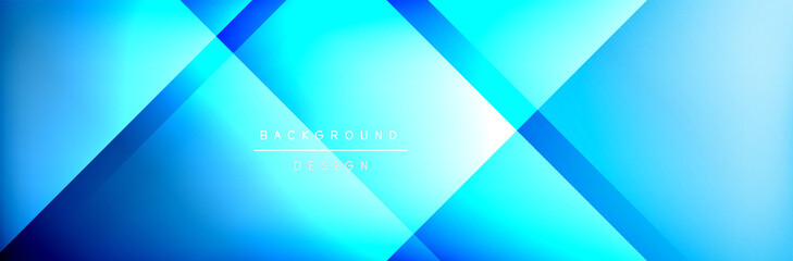 Abstract background - squares and lines composition created with lights and shadows. Technology or business digital template