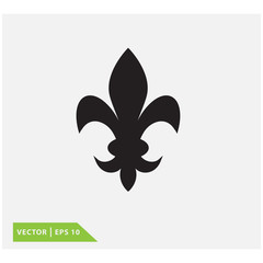 Fleur de lis icon vector logo template © Mas
