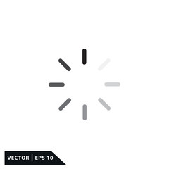 Loading icon sign vector logo template