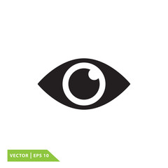 Eye icon vector logo template