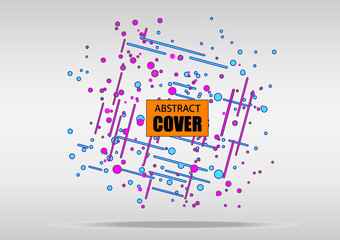 abstract cover background with gradient