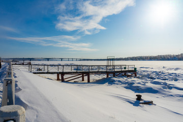 pier in winter