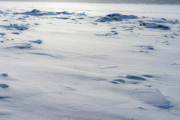 winter landscape with snow