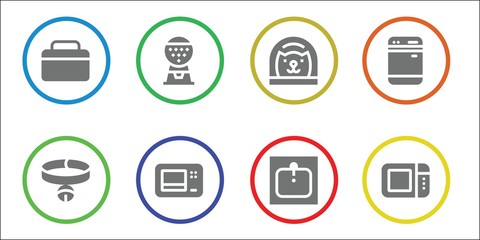 Modern Simple Set of domestic Vector filled Icons