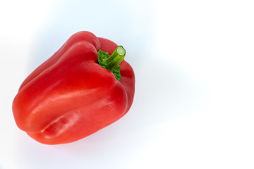 Paprika. Pepper red. Bell pepper , Sweet red chilli on white background.
