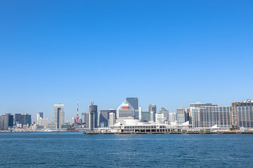 晴海と東京の街並み