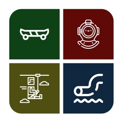 extreme simple icons set