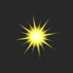 Fototapeta premium gold glow glowing on a transparent background Gleam, bright flash, sparkle ,light effect stars,shiny flash,decoration twinkle,Glowing light effect and bursts collection Vector