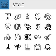 style icon set