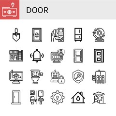Set of door icons