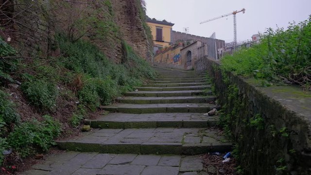 N&aacute;poles. Pedamentina a San Martino. Campania, Italia, Europa.