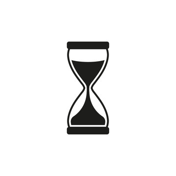 Hourglass icon. Vector illustration . Isolated.	
