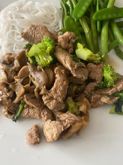 meat with vegetables