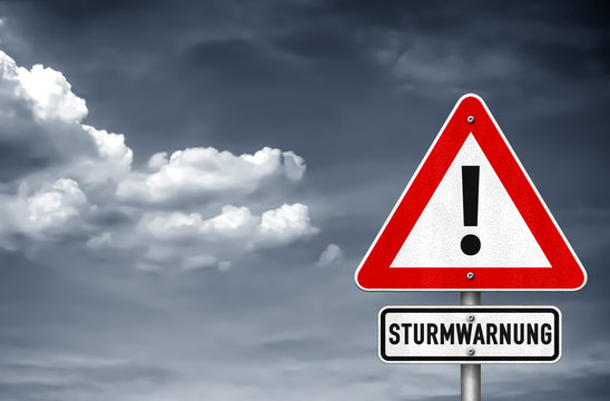Sturmwarnung Unwetterwarnung