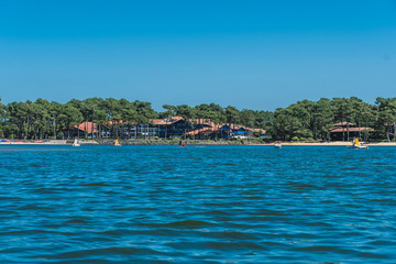 Marine lake from Port d'Albret to Vieux-Boucau-les-Bains
