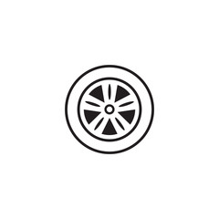 Fototapeta premium car wheel vector icon design