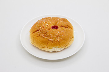 Sri Lankan style Jam Bun with sugar on top