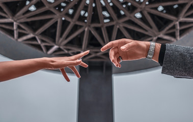 hands of lovers couple man and woman