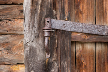 Old wooden door. Background for design.