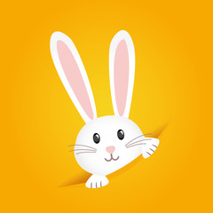 Obraz premium Easter rabbit, easter Bunny. illustration