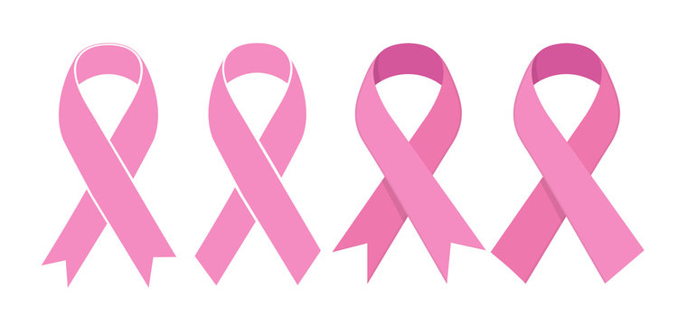 Pink Ribbon. Icon illustration concept image icon