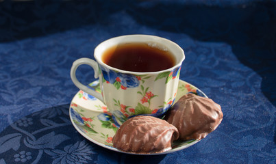 cup of tea and cookies