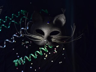 abstract background with carnival mask