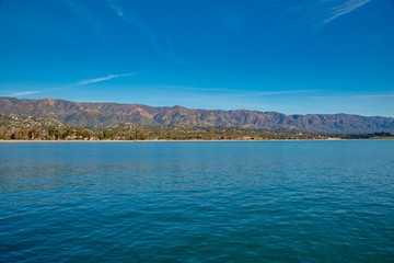 Panorama of the city of Santa Barbara in California