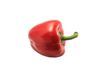  red bell pepper isolated and white background