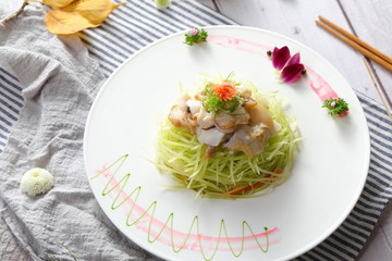 Chinese breakfast and appetizers in Asia