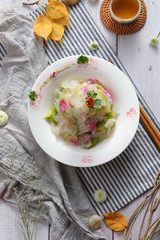 Chinese breakfast and appetizers in Asia