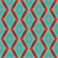 Seamless playful fun decorative geometric pattern