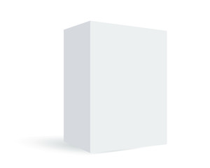 blank box isolated on white background
