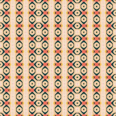 Seamless playful fun decorative geometric pattern