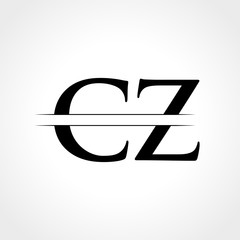 Initial CZ Letter Logo With Creative Modern Business Typography Vector Template. Creative Abstract Letter CZ Logo Design