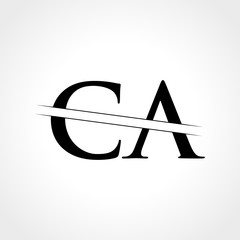 Initial CA Letter Logo With Creative Modern Business Typography Vector Template. Creative Abstract Letter CA Logo Design