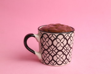 cup of delicious homemade chocolate