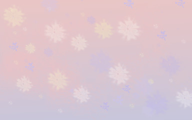Abstract background in delicate pink and purple colors with colorful blots.