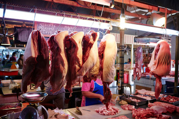 South East Asian meat market 