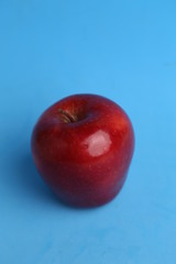delicious and bright red apple