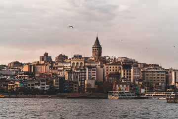 Obraz na płótnie Canvas alata Tower - one of the iconic landmark of Istanbul, Turkey - April 9, 2019