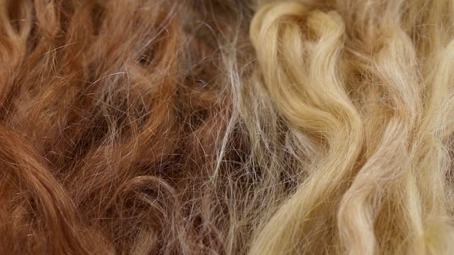 Wig production, real hair wigs, beautiful artificial hair