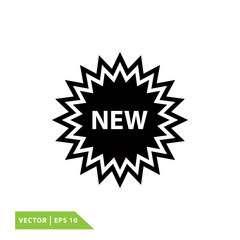 New icon sign vector logo template