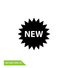 New icon sign vector logo template