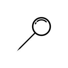 Pin located icon sign vector logo template