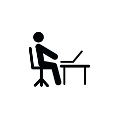 People work icon vector logo template