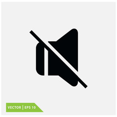 Sound icon vector logo template