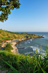 panoramic view of the island